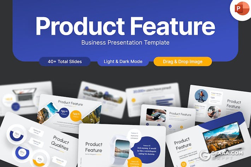 40页创意大气企业合作商业计划商务通用国外PPT模板 - 顶尖PPT