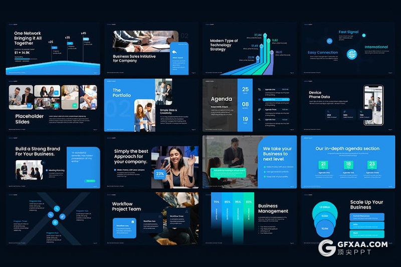 45页业务资本展示企业合作商业计划年计划总结通用国外PPT模板 - 顶尖PPT