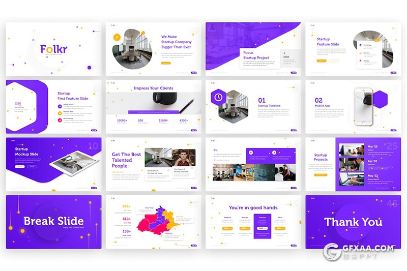 45页创意商业计划企业合作创业计划展示通用国外PPT模板 - 顶尖PPT