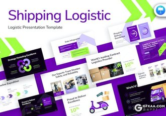 40页航运物流大气物流运输行业多用途国外keynote模板 - 顶尖PPT