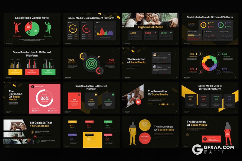 35页多色彩营销计划业务合作多用途keynote模板 - 顶尖PPT