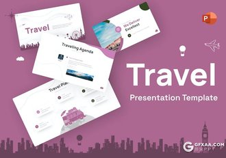 81页创意旅游景点展示旅行社数据分析国外PPT模板 - 顶尖PPT