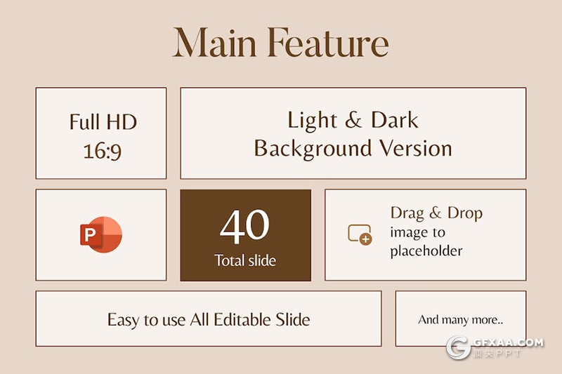 40页文艺风摄影图片展示产品介绍排版展示通用PPT模板 - 顶尖PPT