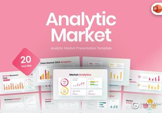 多色彩财务数据分析市场分析图形图表PPT模板 - 顶尖PPT