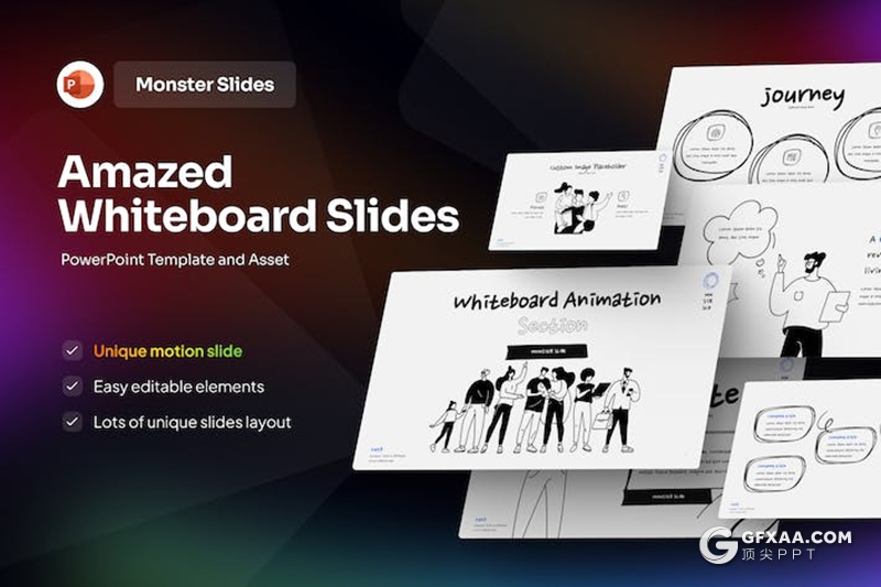 20页涂鸦手绘风商务图形PPT模板 - 顶尖PPT