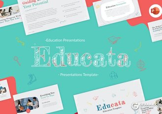 47页涂鸦手绘风教育数据分析总结教育主题国外PPT模板 - 顶尖PPT