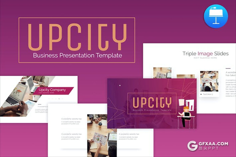 紫色商业计划企业合作年计划总结商务通用主题国外keynote模板 - 顶尖PPT