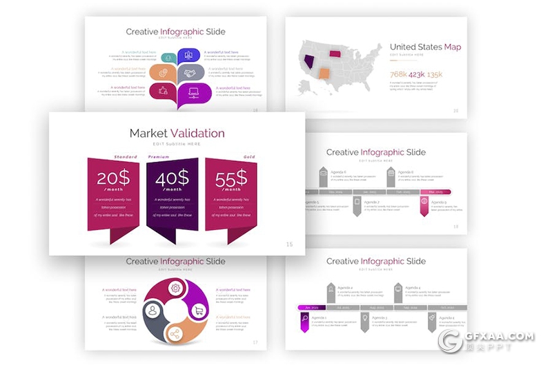 紫色商业计划企业合作年计划总结商务通用主题国外keynote模板 - 顶尖PPT