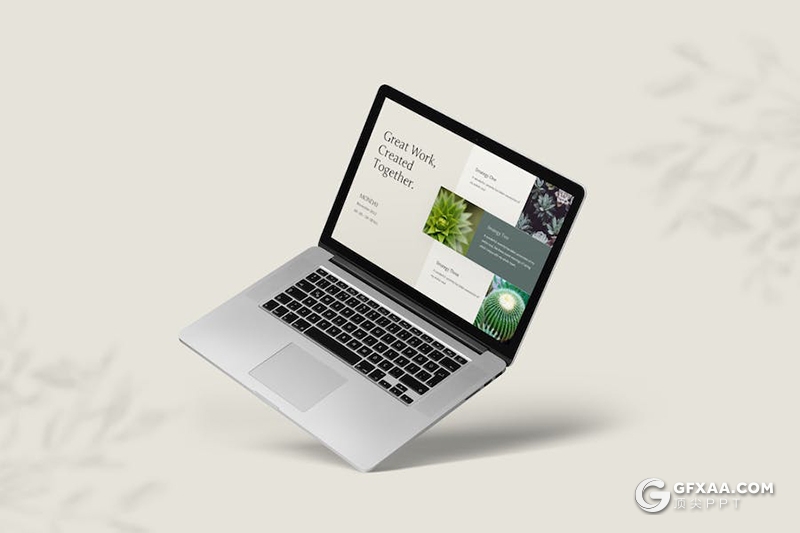 60页绿色植物图片展示绿植种植植物毕业论文国外PPT模板 - 顶尖PPT