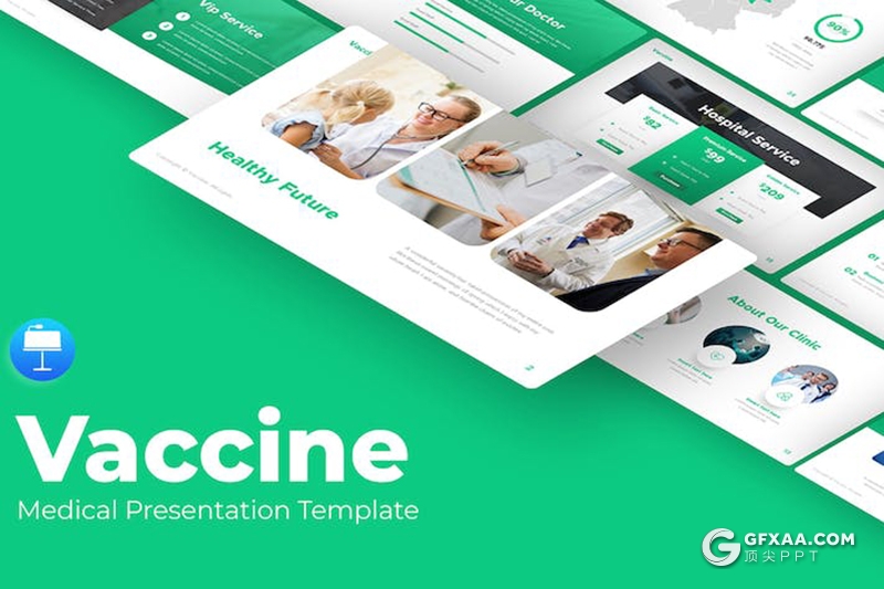 医学行业疫苗研究儿童疫苗接种医疗专业国外keynote模板 - 顶尖PPT