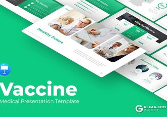 医学行业疫苗研究儿童疫苗接种医疗专业国外keynote模板 - 顶尖PPT