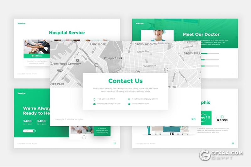 医学行业疫苗研究儿童疫苗接种医疗专业国外keynote模板 - 顶尖PPT