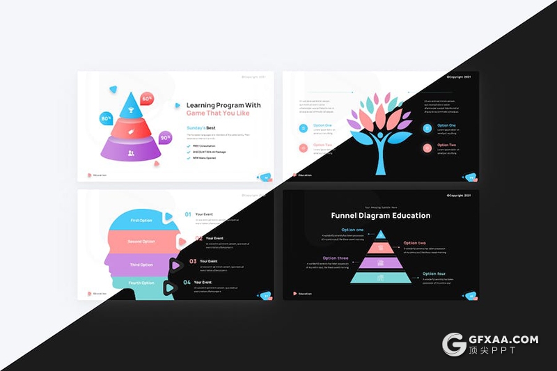 80页创意大气大学教育宣传教育培训大学生活展示国外PPT模板 - 顶尖PPT