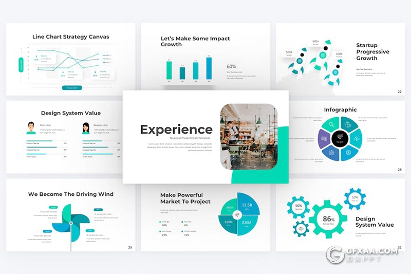 38页创意大气商业计划企业合作项目推广国外PPT模板 - 顶尖PPT