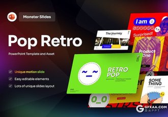 30页创意流行音乐复古音乐介绍动漫效果展示通用PPT模板 - 顶尖PPT