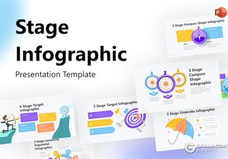 10页阶段商务信息图表PPT模板 - 顶尖PPT
