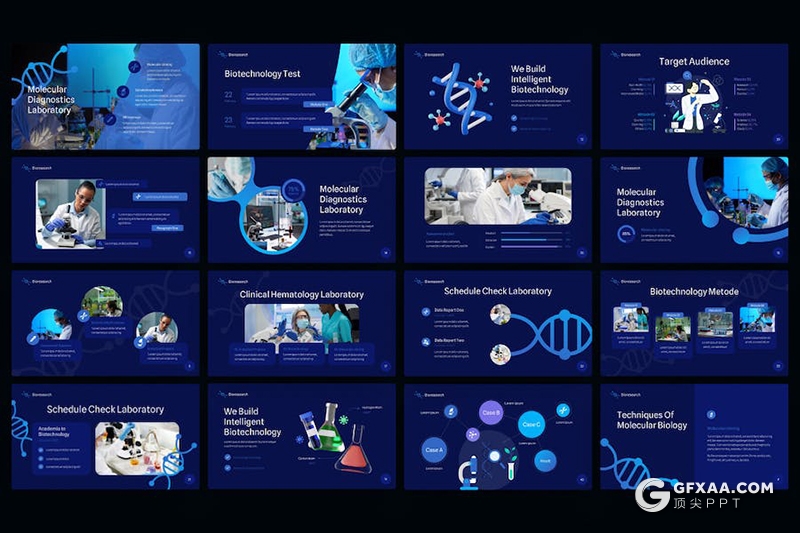 40页医学医药医疗研究临床试验医疗团队介绍国外PPT模板 - 顶尖PPT