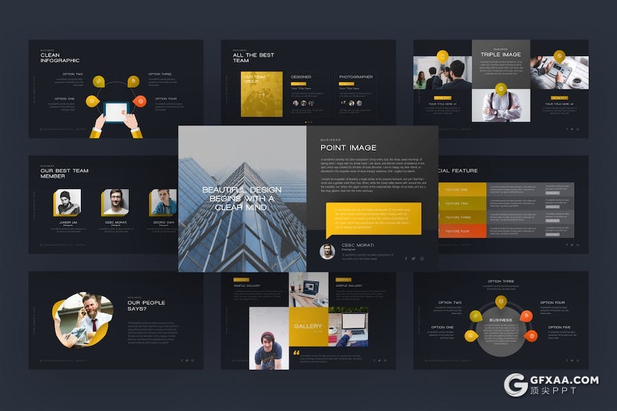 75页业务评估企业介绍商业计划业务合作多用途国外PPT模板21种配色 - 顶尖PPT