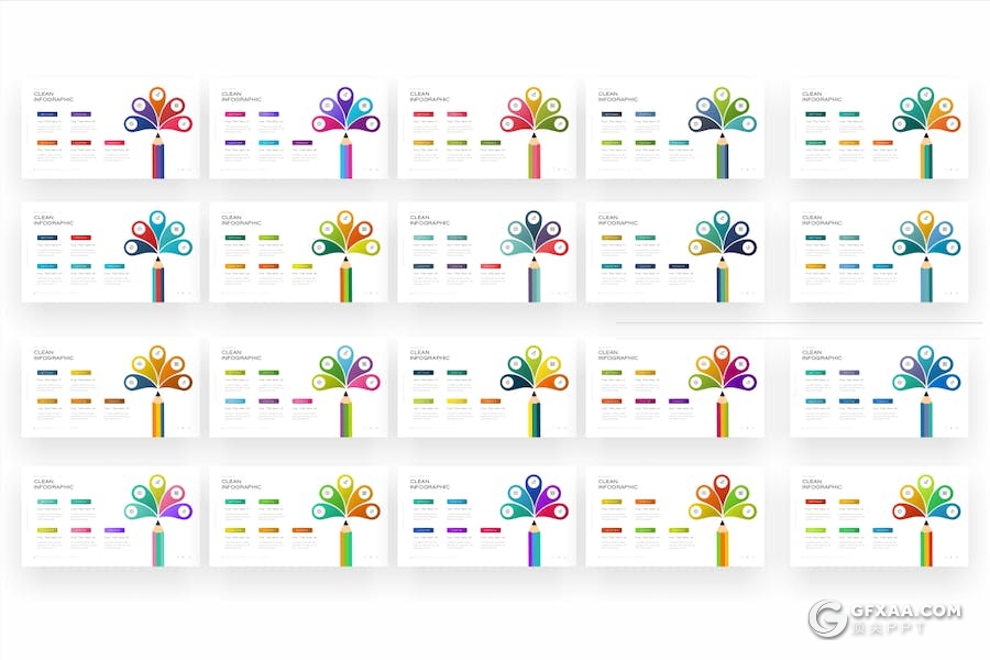 75页业务评估企业介绍商业计划业务合作多用途国外PPT模板21种配色 - 顶尖PPT