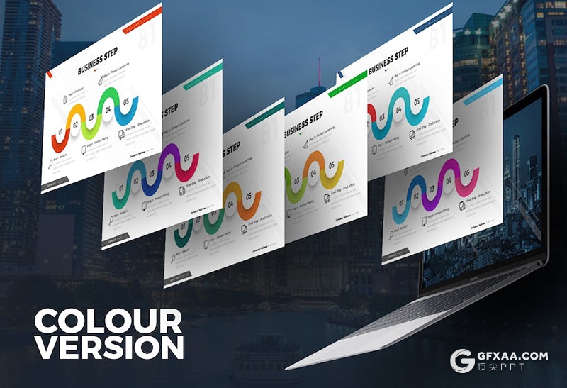 122页创意大气业务合作企业介绍商业计划项目合作多用途国外商业PPT模板31种配色 - 顶尖PPT