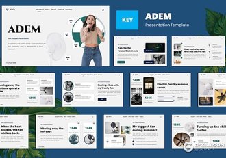 27页风扇产品展示介绍研发国外keynote模板 - 顶尖PPT