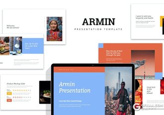 42页国外扁平化风格农历新年介绍keynote模板 - 顶尖PPT