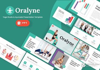41页瑜伽培训教学机构介绍宣传瑜伽运动介绍展示国外PPT模板 - 顶尖PPT