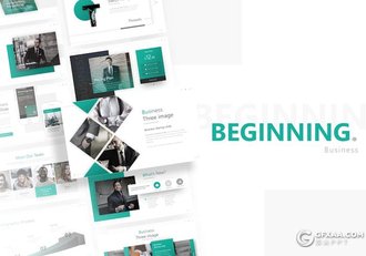 63页创业公司介绍商业计划书融资企业合作商务通用国外PPT模板11种配色 - 顶尖PPT