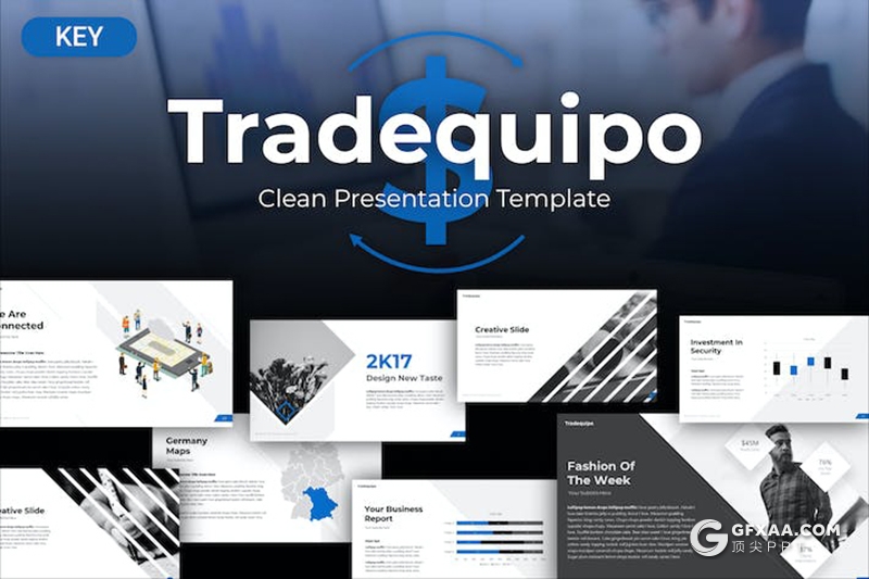 大气商务风团队企业介绍工作计划总结商业通用国外keynote模板 - 顶尖PPT