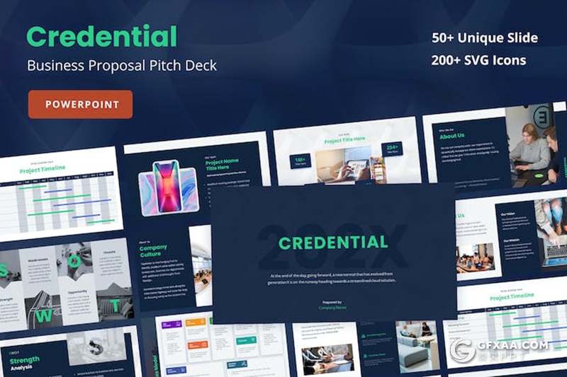 57页商业计划书项目规划企业合作营销策划商务通用国外PPT模板 - 顶尖PPT
