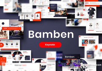 红色大气商务风企业团队展示年终总结计划合作多用途国外keynote模板 - 顶尖PPT