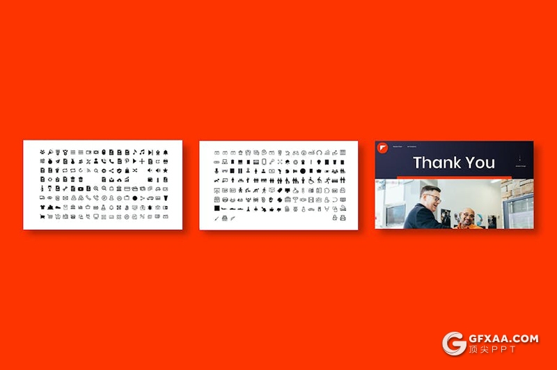 红色大气商务风企业团队展示年终总结计划合作多用途国外keynote模板 - 顶尖PPT