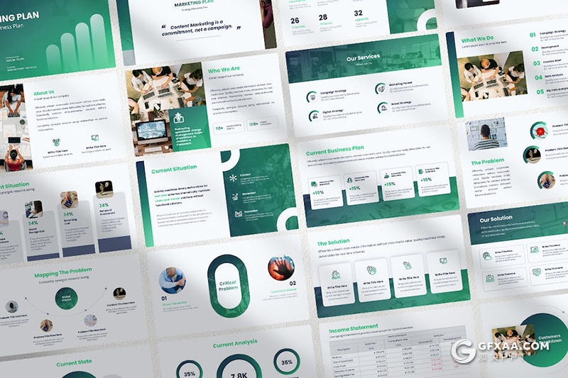 53页商业营销计划战略合作业务介绍工作总结通用国外keynote模板 - 顶尖PPT