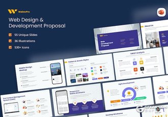 55页商业计划书企业营销合作团队介绍商业分析通用国外PPT模板 - 顶尖PPT