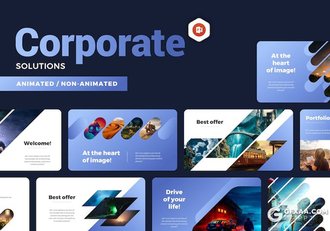 50页创意精美商业计划企业合作营销策划行业数据分析多用途国外PPT模板 - 顶尖PPT