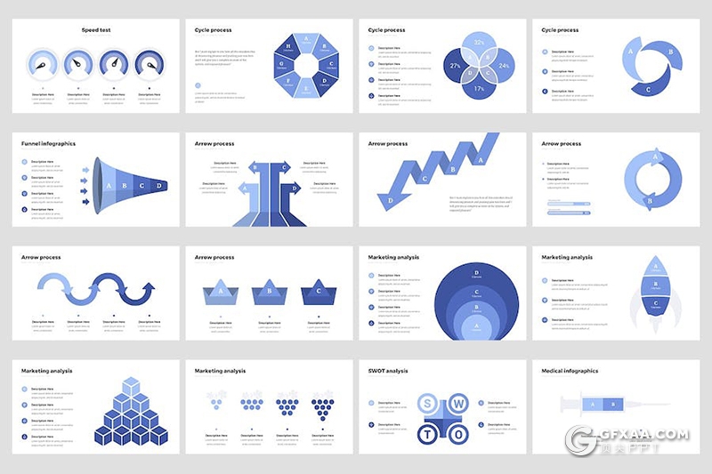 50页创意精美商业计划企业合作营销策划行业数据分析多用途国外PPT模板 - 顶尖PPT