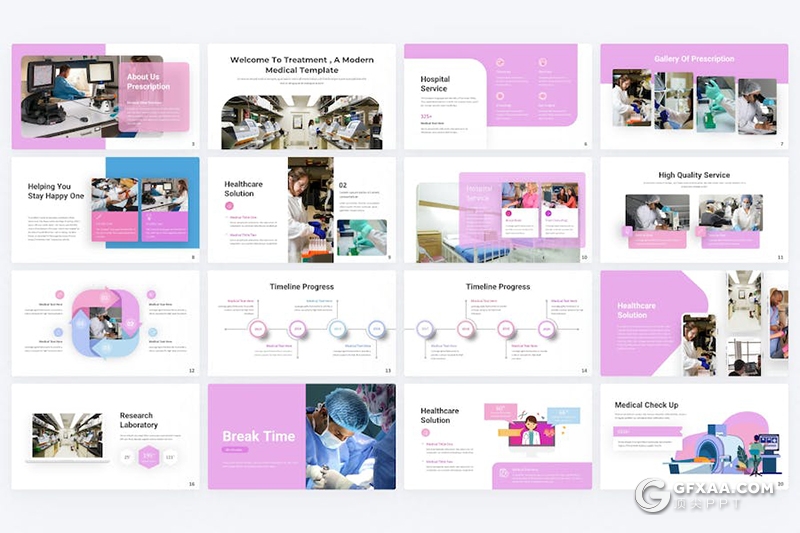 大气临床医学医疗研究国外keynote模板 - 顶尖PPT