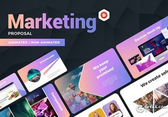 48页欧美风企业营销商业计划业务合作商务通用国外PPT模板 - 顶尖PPT