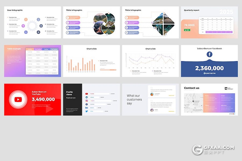 48页欧美风企业营销商业计划业务合作商务通用国外PPT模板 - 顶尖PPT