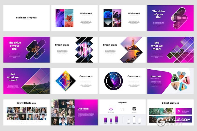 48页创意大气商业建议书企业合作商务通用国外PPT模板 - 顶尖PPT