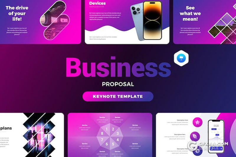 48页创意时尚商务产品展示宣传项目合作洽谈多用途国外keynote模板 - 顶尖PPT