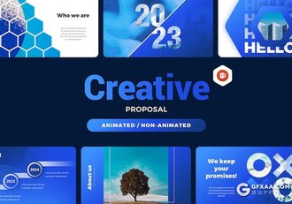 55页蓝色创意建议书年计划总结汇报企业合作多用途国外PPT模板 - 顶尖PPT