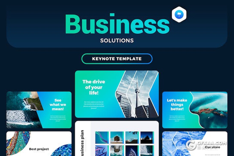 创意大气业务合作企业解决方案商业计划多用途国外keynote模板 - 顶尖PPT