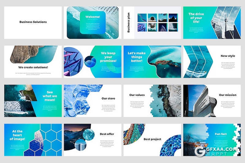 创意大气业务合作企业解决方案商业计划多用途国外keynote模板 - 顶尖PPT