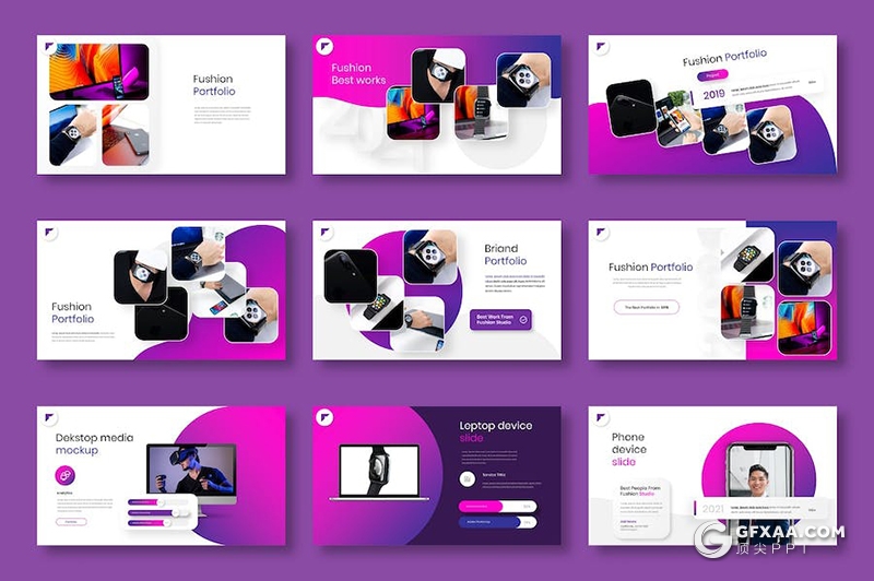 紫色精美商业计划企业合作业务展示市场调研商务通用国外keynote模板 - 顶尖PPT