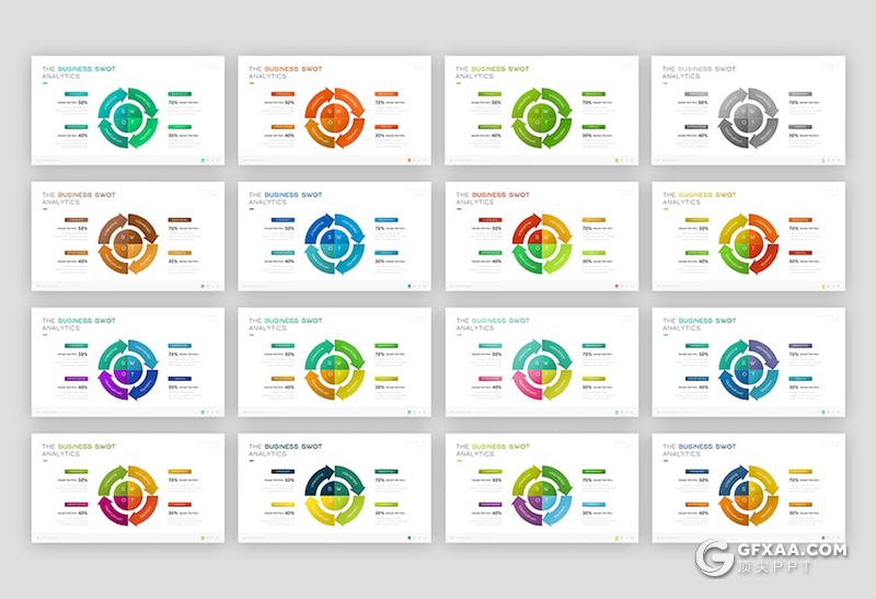 80页商业计划企业介绍合作总结商务通用国外PPT模板21种颜色2款尺寸 - 顶尖PPT