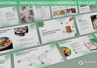 30页餐厅餐饮美食介绍宣传主题通用国外PPT模板3种配色2款尺寸 - 顶尖PPT