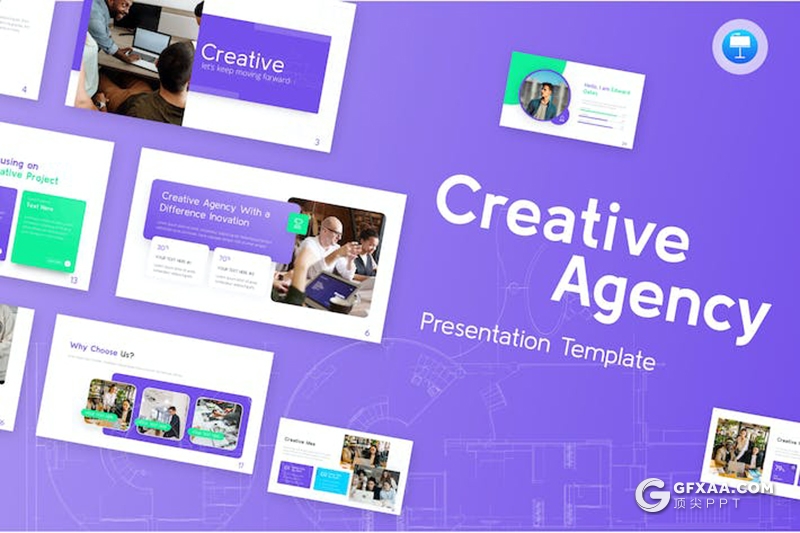 创意商业计划企业合作总结汇报主题演讲国外keynote模板 - 顶尖PPT