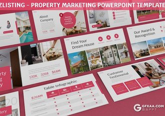 30页企业房地产项目介绍展示营销计划多用途国外PPT模板6种配色2款尺寸 - 顶尖PPT