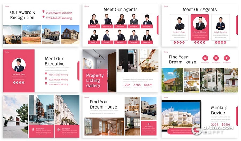 30页企业房地产项目介绍展示营销计划多用途国外PPT模板6种配色2款尺寸 - 顶尖PPT